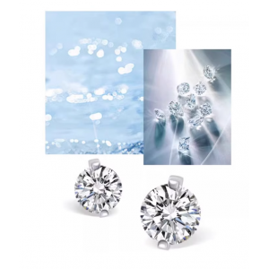 人鱼之泪项链S925银莫桑石吊坠颈链女