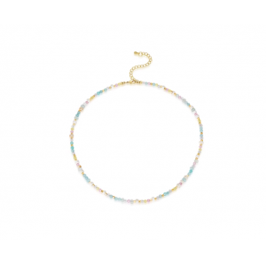 多巴胺彩色串珠项链女